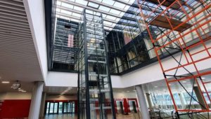 Противопожарный витраж для атриума / серия FRM7355